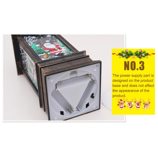 Снеговик эксплуатируемый батареей привел оформление дома отдыха лампы пламени рождества фонарика