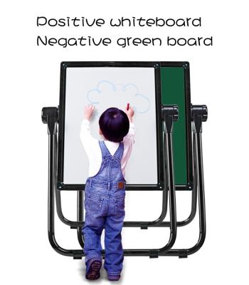 U Shape Double Sided Whiteboard / Children'S Easel Magnetic Chalkboard