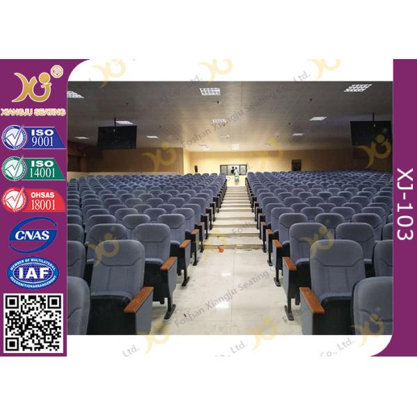 Foldable Plastic Auditorium Chairs with Writing board / conference hall seating