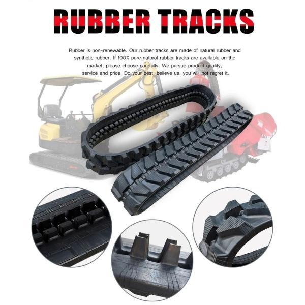 Black Rubber Track 320X90X52 for Yanmar Excavator Machine in Agriculture Applications