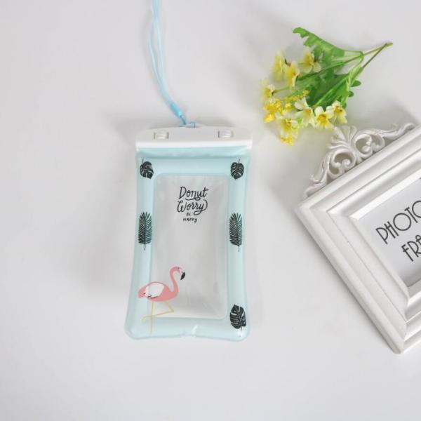 Airbag Type Underwater Phone Case PVC Material 21*11 Cm Custom Color