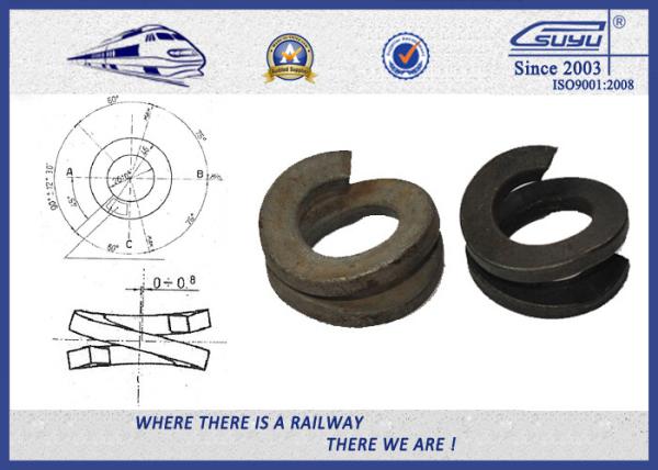 70# / 65Mn Double Coil Spring Locking Washer For Fastening Rails