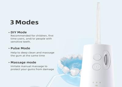 Adjustable Mouth Diy Water Flosser Cordless IPX7 10 - 140 PSI