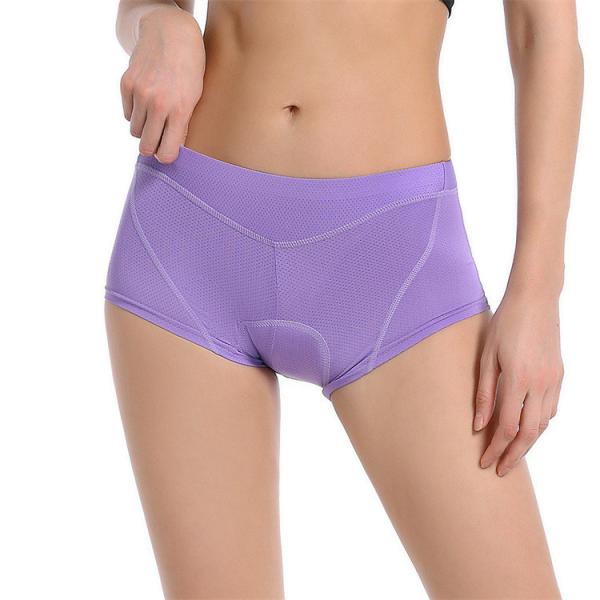 Women's Outdoor Bicycle Biker Underwear Slim Elastic Breathable Shockproof 3D Silicone Cushion Underwear