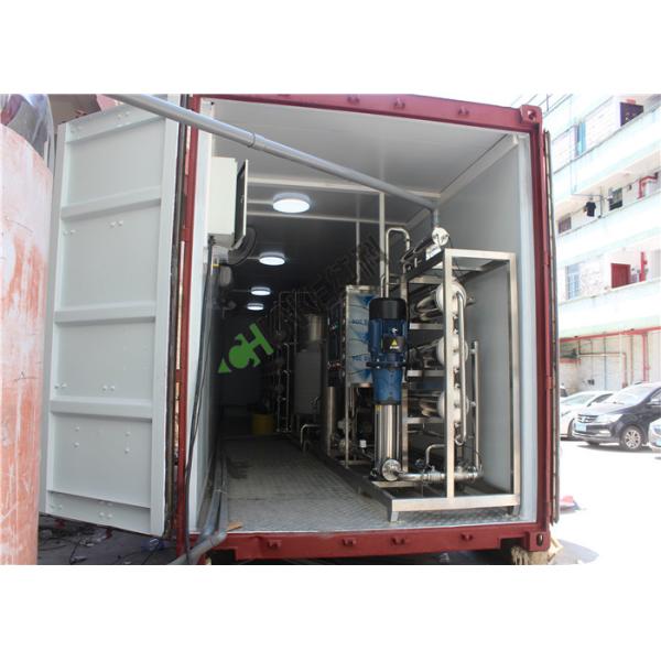 Chemical Industry RO Water Treatment Water Filter Machine 220v / 380v With 40ft Container