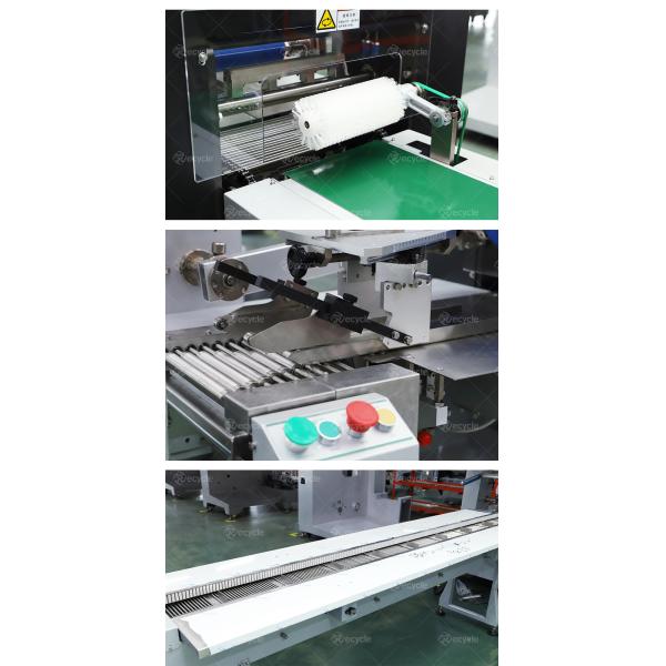 Back Sealing HFFS Flow Wrapping Machine for Instant Noodles Bread and Biscuit Packing