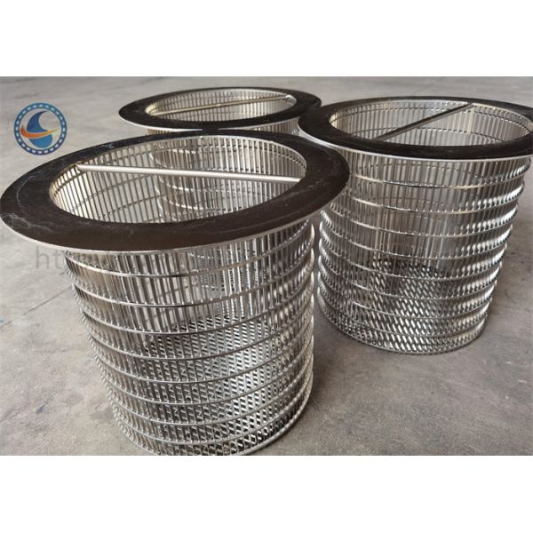 Reverse Winding Silk Screen Vee Wire Wrapped Screen SGS ISO