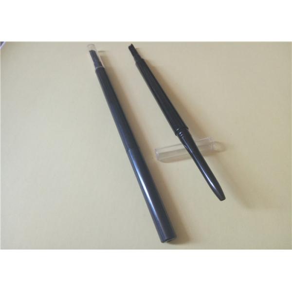 Plastic Automatic Makeup Lip Pencil , Black Color Waterproof Lip Liner