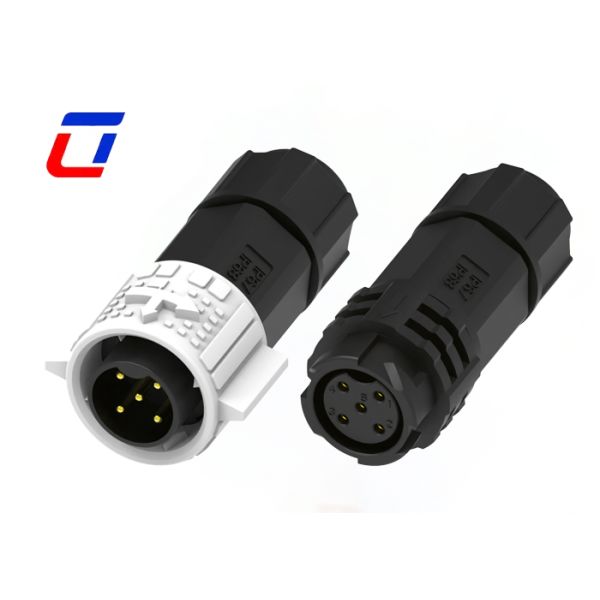 20A M19 5 Pin Waterproof Connector PA66 Power Pin Electrical Connectors