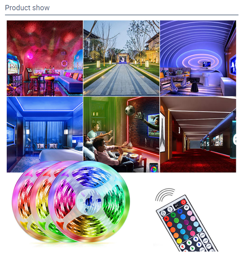 Smd5050 12v 30leds Dimmable RGB привело прокладку 14.4w