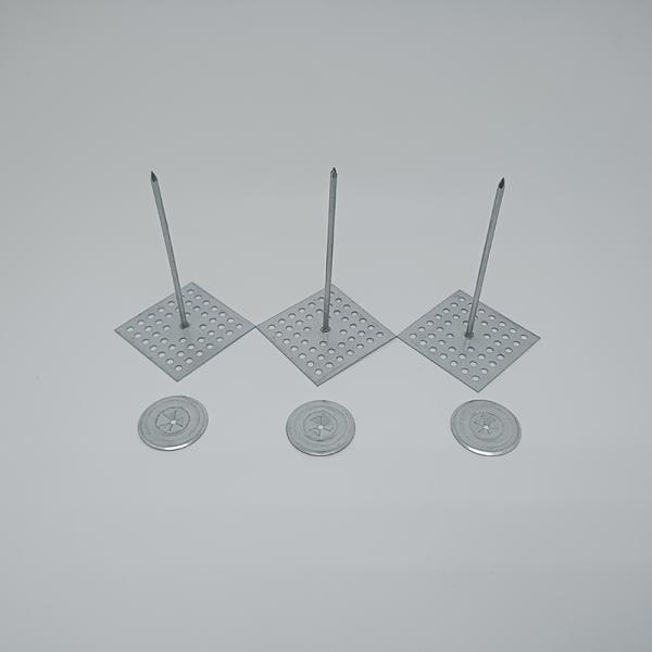 Custom Perforated Insulation Hangers Pins Unique Riveting 24mm Aluminum Zinc For External Wall