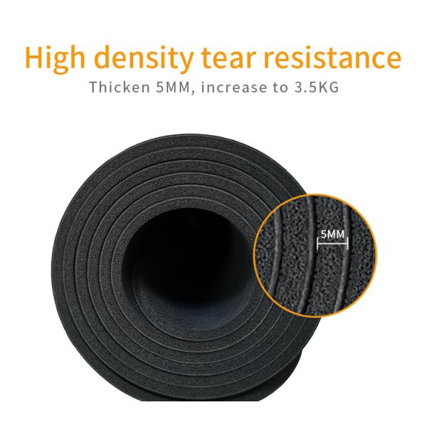 Golden Mandala With Position Line 5mm 68cm Wide PU Rubber Non Slip Yoga Mat For Pilates Fitness