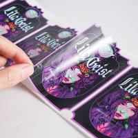 Etiqueta holográfica personalizada do vegetariano metálico holográfico das etiquetas dos cosméticos
