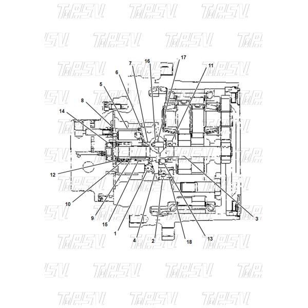 198-5023 Transport Packaging Dealed Bag E305 Excavator Travel Motor Shaft Availability