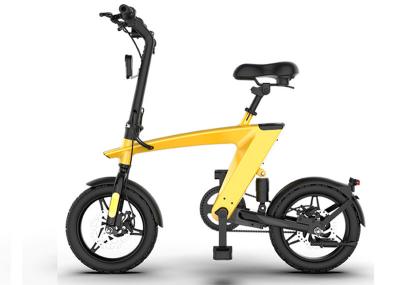 Adults 14 Inch Folding Electric Bike Brushless Motor Electric Bike With Two Wheel
