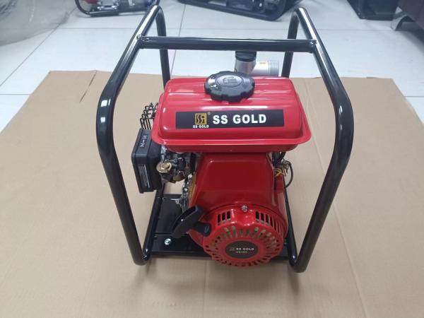Bomba de água portátil de 27 kg com sistema de arranque de retrocesso e motor a gasolina de alta pressão