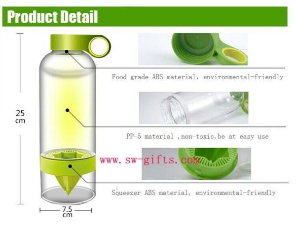 Lemon Cup Easy Citrus Juice Source Vitality Water Bottle Fruit Cup Healthy Hot selling New