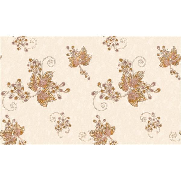 Beautiful Flower Design Deep Embossed Wallpaper For Walls Decor , Italy Style
