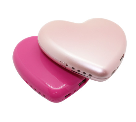 Heart-shaped power bank with 5200mAh