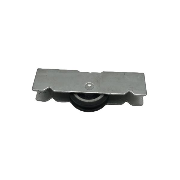 Peru Market Aluminium Window Hardware Single Nylon Wheel Zinc Plated Iron Bracket Steel Sliding Door Wheels