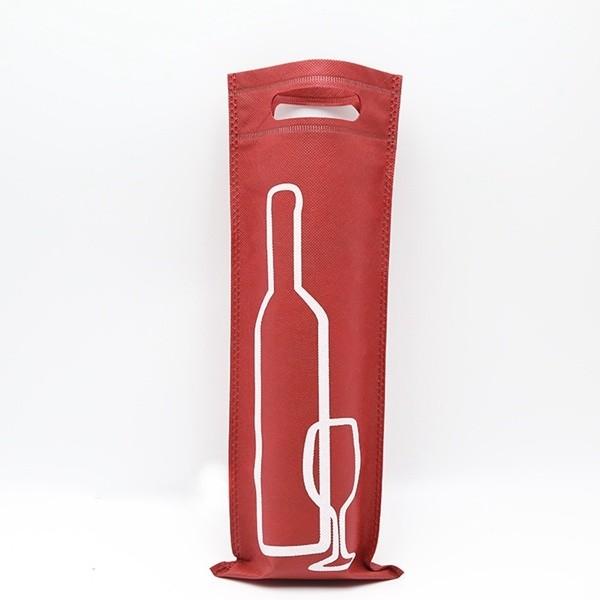 D-cut heat seal nonwoven bag wholesale eco-friendly d-cut nonwoven recycle wine bag