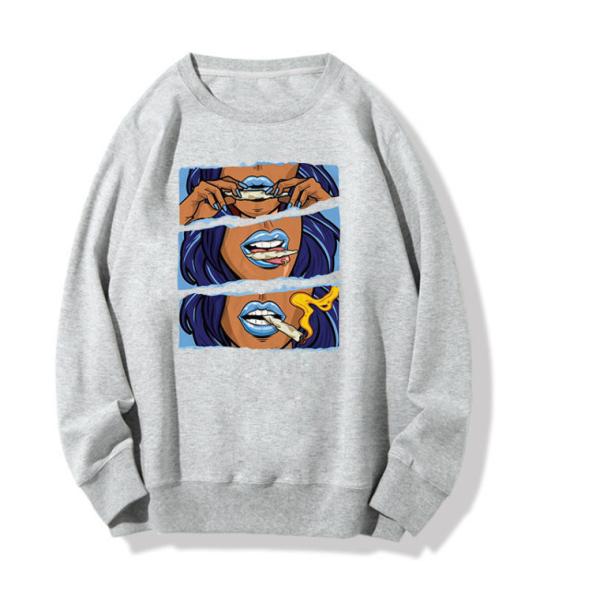 Женщины шеи o подрезывают с капюшоном фуфайки прикрывают слишком большие фуфайки