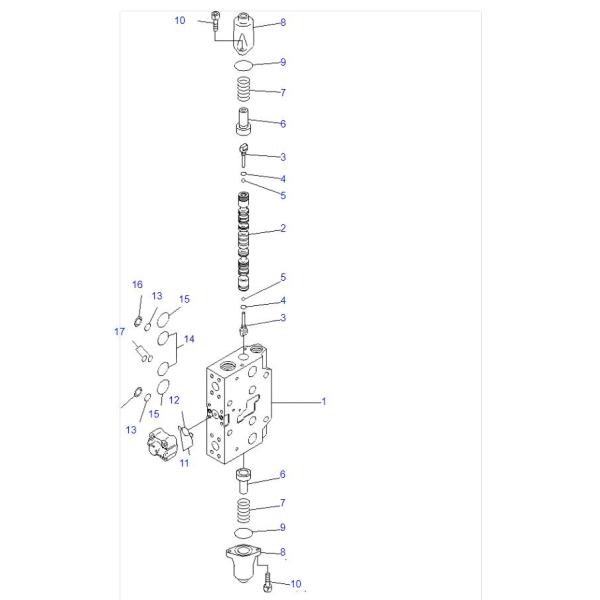 723 41 08800 Hydraulic Hammer Valve PC200LC 8 Valve Sub Assy 723 41 08800 Hydraulic Hammer Valve PC200LC 8 Valve Sub Assy