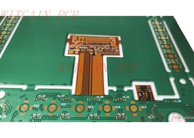 FR4 PI Semi Flex PCB Green Solder Mask Rigid Flex MultilayerPrinted Circuit Board