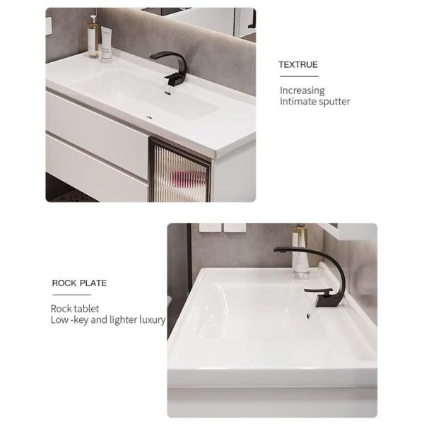 Luxury 800mm Modern Wall Hung Vanity With Sink And Vessel Basins