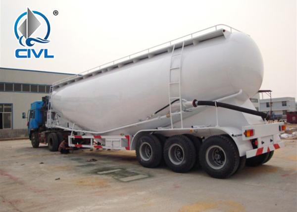 60M3 Polyurethane Painting Bulk Cement Transport Trailer With #50 #90 Fifth Wheel 3 axle Semi Trailer