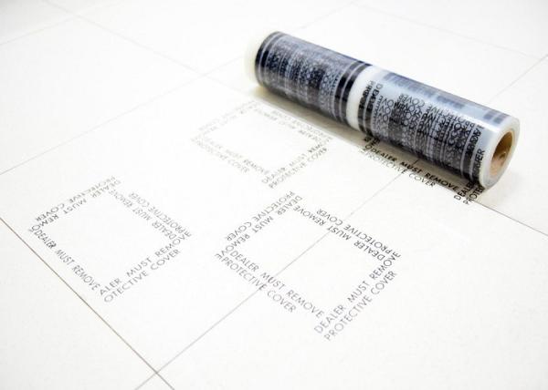 Material feito sob encomenda do PE do filme do protetor do tapete da impressão do logotipo para a proteção de superfície