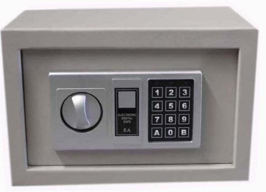 Segurança personalizada E17 com fechadura eletrônica e mecânica Altura 273mm Aparência