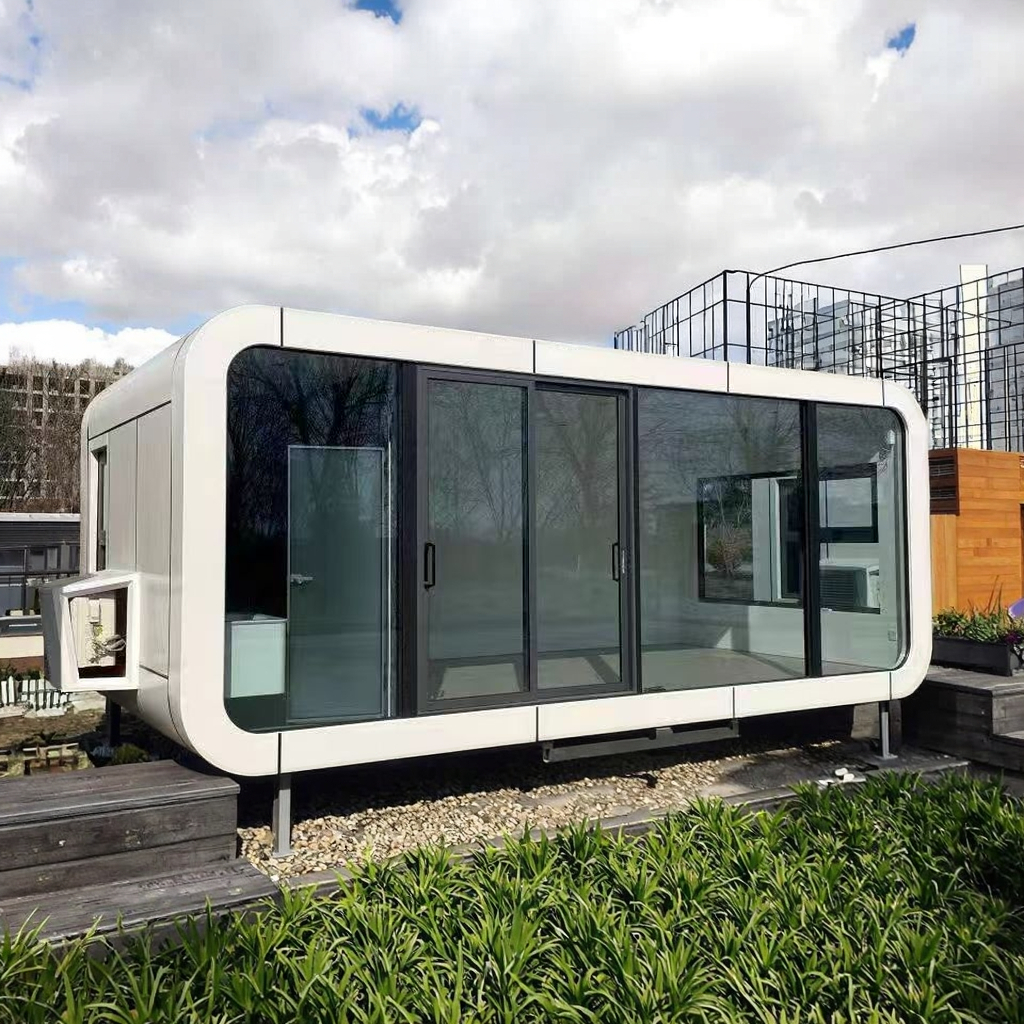 Durable Eco-Friendly Prefab Tiny Cabin Flat-Pack Assembly Habitat Apple