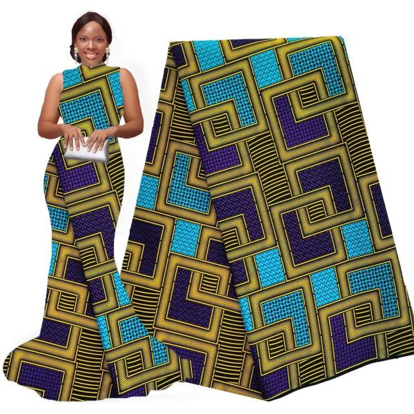 Tissu tissé en cire de coton pour les vêtements africains