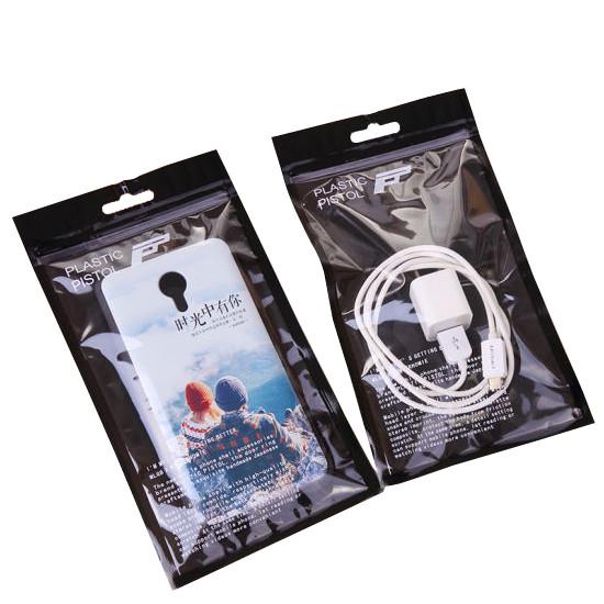 custom printed electrical cable accessories packing /USB data cable laminated zip lock bags for electronic product packa