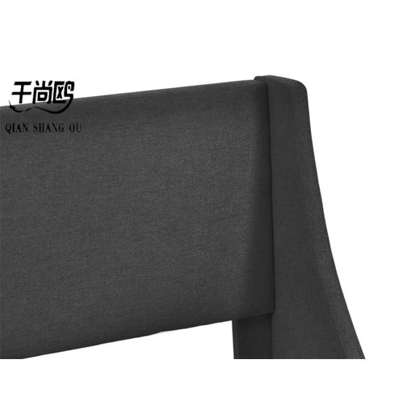 Classic Simple Upholstered Bed Frame 180*200cm With Personalized Head / Wing Design