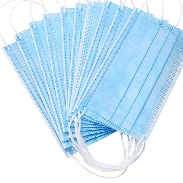 Disposable 3 Ply Non Woven Protective Earloop Premium Face Masks For Civil