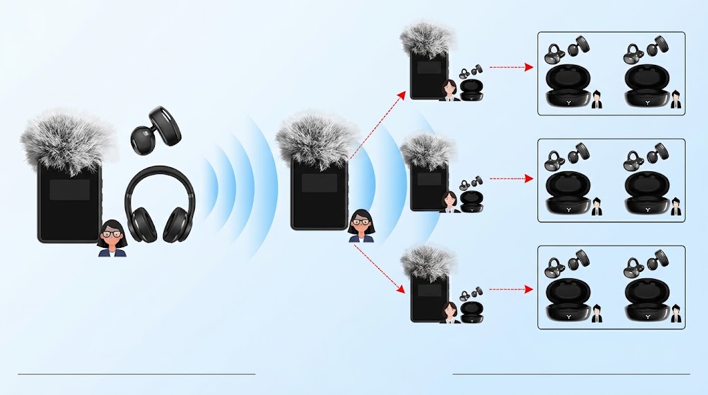 Wireless Tour Guide System for Group Tours and Guided Visits