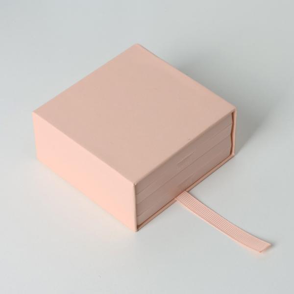 Custom Logo Jewelry Box Packaging Boxes with Transparent Pe Film Inside Matte Paper Cardboard Gift Box
