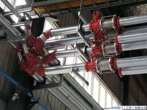 SS304 Фланцевое соединение гофрированного металлического шланга из нержавеющей стали для резервуара парового кондиционирования воздуха DN32 DN3000 мм