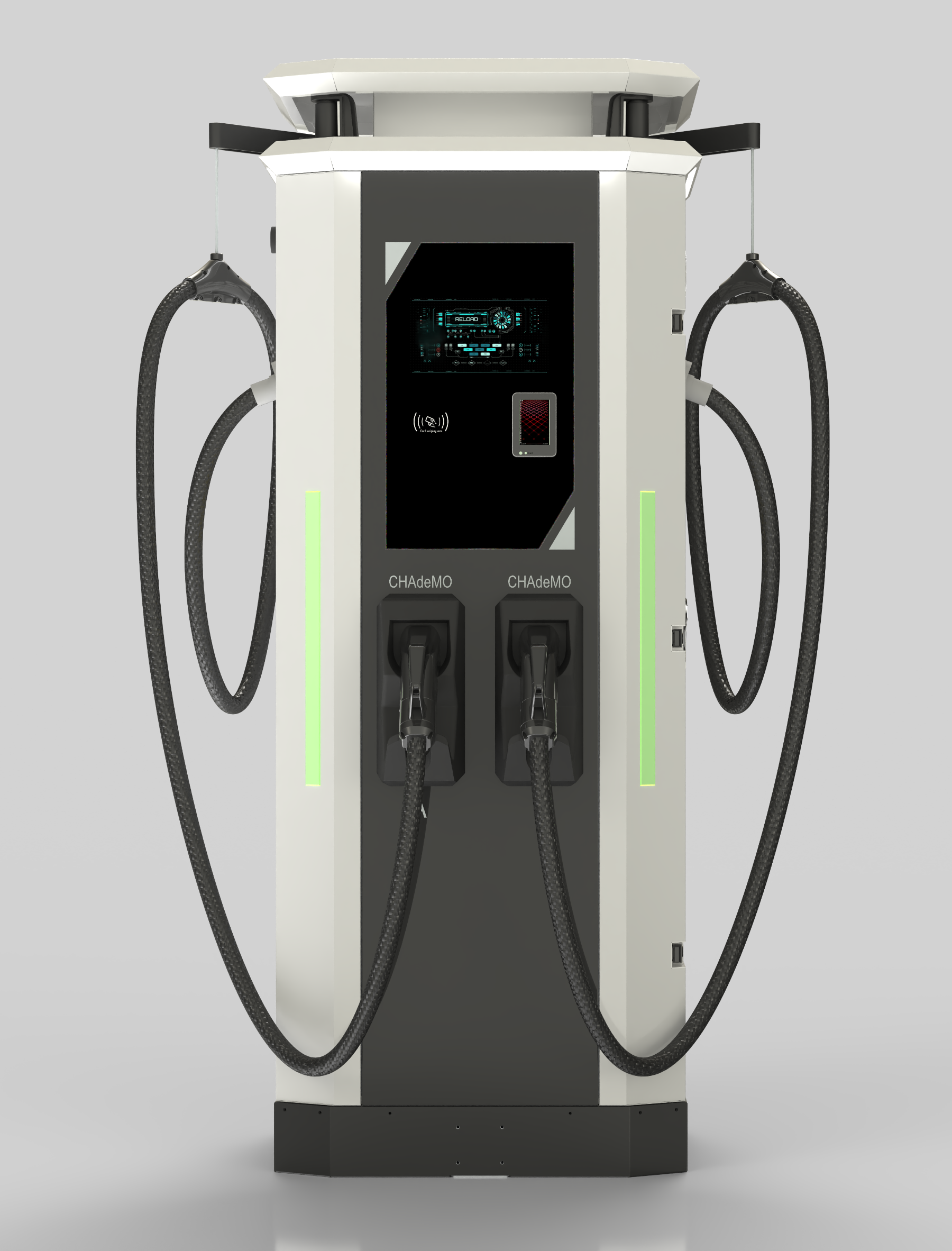 750*900*1820MM Dimensions DC EV Charger with Wooden Box Packing and Short Circuit Protection