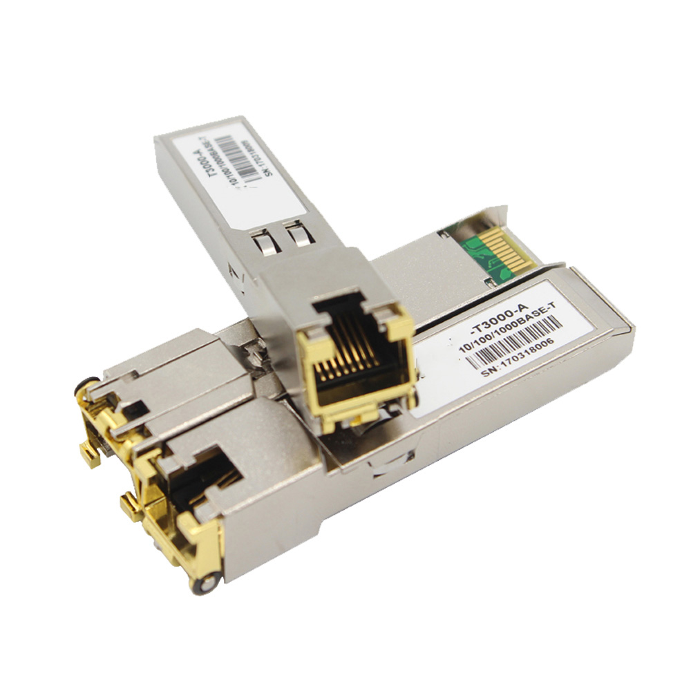1000Base-T приемопередатчик модуля 1000M UTP меди 10/100/1000Mbps RJ45 SFP