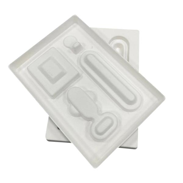 Disposable Wet Press Pulp Tray , Recycled Bagasse Custom Molded Pulp