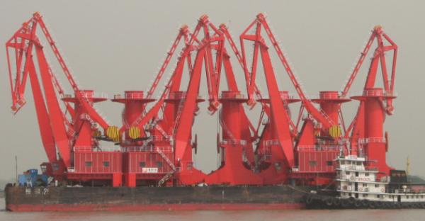 Cabin Control  30ton Harbour Portal Crane Dock Jib Gantry Crane Four Link Type