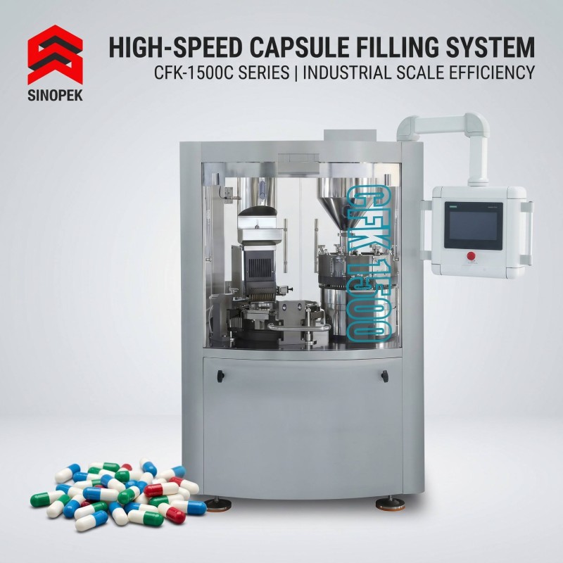 CFK-1500C High-Speed Automatic Capsule Filling Machine | 90,000 pcs/h