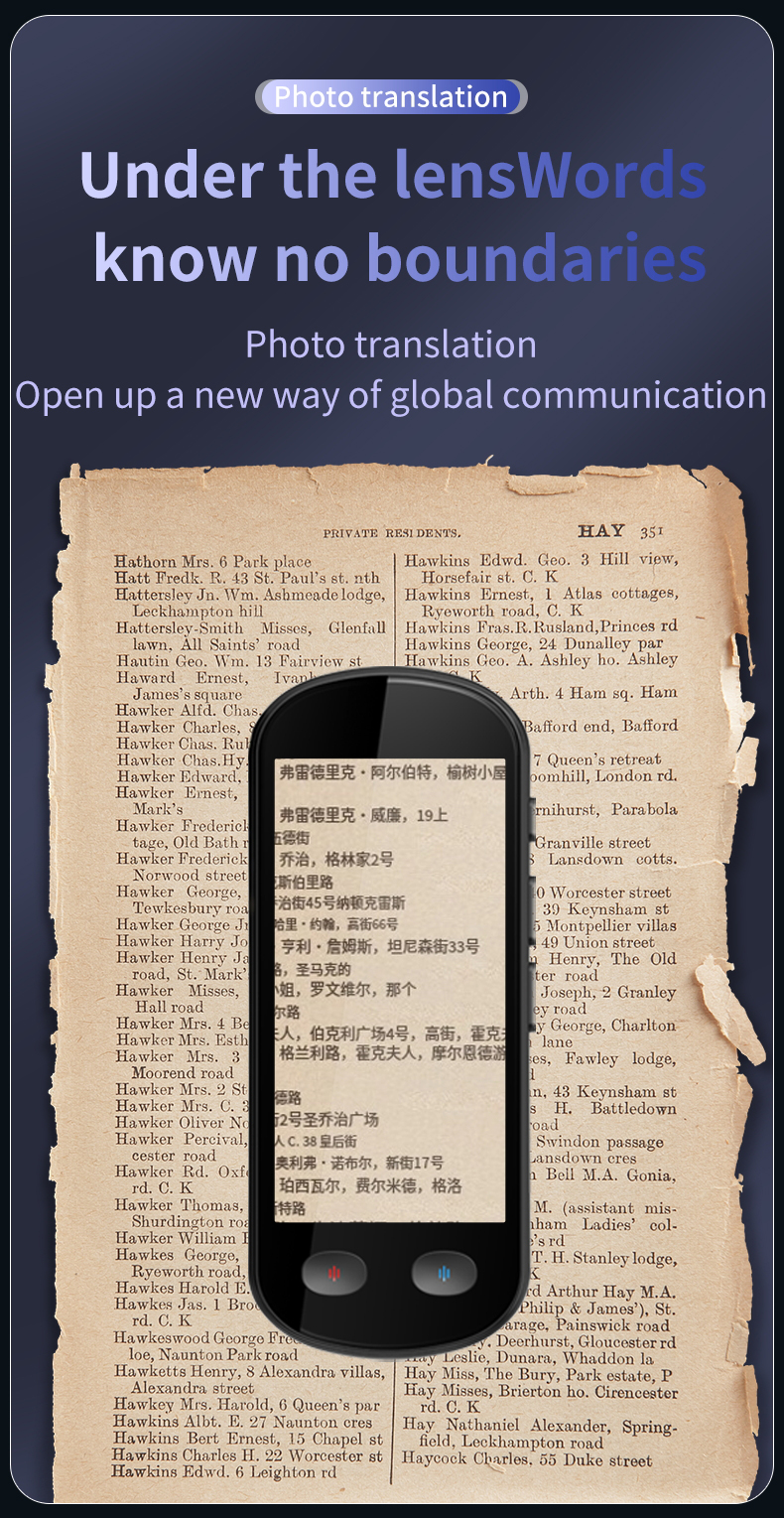 ChatGPT Language Translator Device Two Way Translation 142 Languages Online Offline Translation