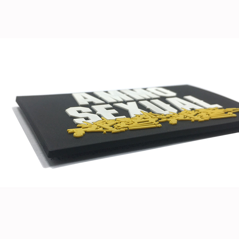 Customized Pvc Patch Creative Lettering Clothing Logo Badge Rubber Soft Pvc Patch
