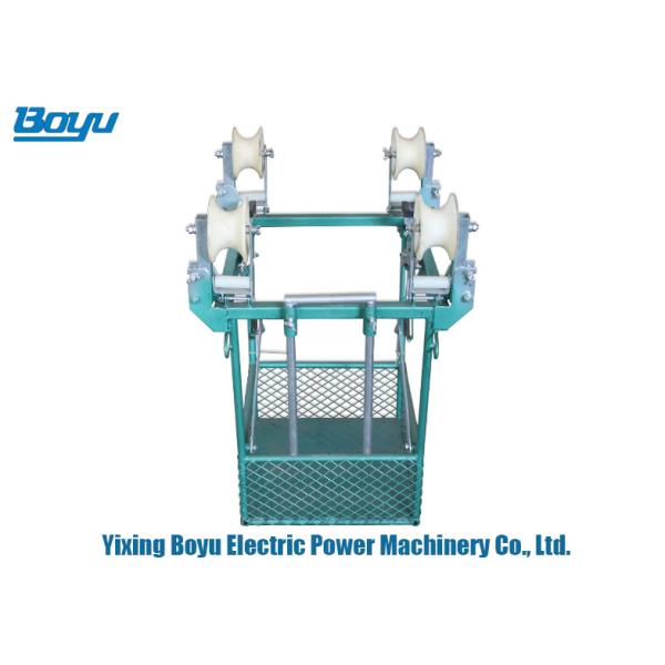 Overhead Lines Bicycles Transmission Line Stringing Tools For Two Conductor Bundle Line Cart