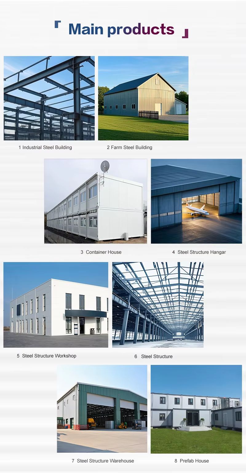 Custom Design Modular Prefab Steel Structure Warehouse Fast Assembly High Strength