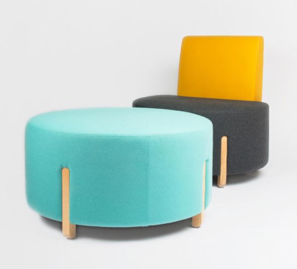 Contemporary Living room sofa Single Double color Card Seat Modern Sectional Couches